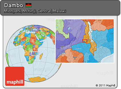Political Location Map of Dambo