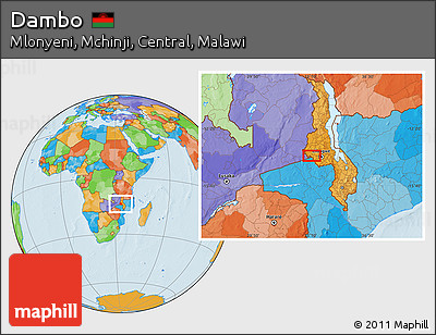 Political Location Map of Dambo