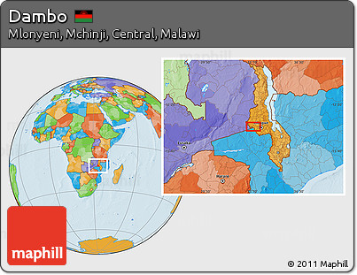 Political Location Map of Dambo