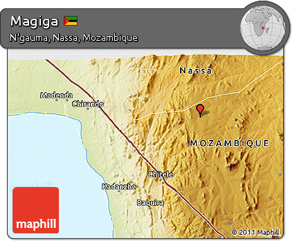 Physical 3D Map of Magiga