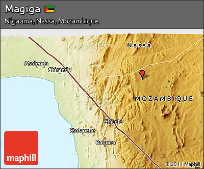 Physical 3D Map of Magiga