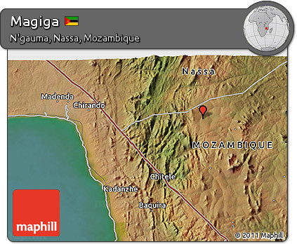 Satellite 3D Map of Magiga