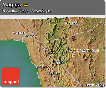 Satellite 3D Map of Magiga