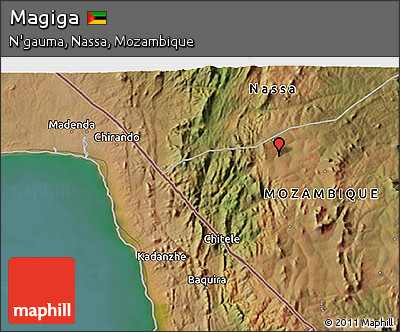 Satellite 3D Map of Magiga