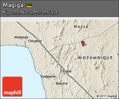 Shaded Relief 3D Map of Magiga