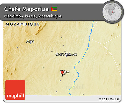 Physical 3D Map of Chefe Meporiua