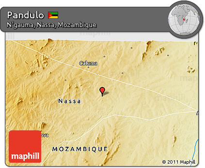 Physical 3D Map of Pandulo