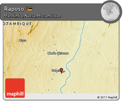 Physical 3D Map of Raposo