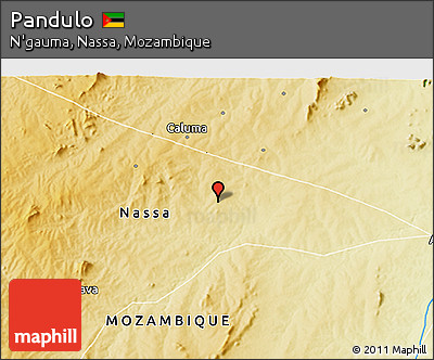Physical 3D Map of Pandulo