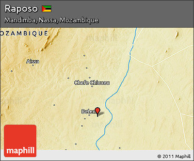 Physical 3D Map of Raposo