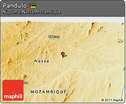 Physical 3D Map of Pandulo