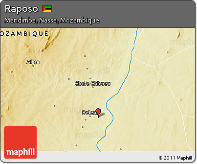 Physical 3D Map of Raposo