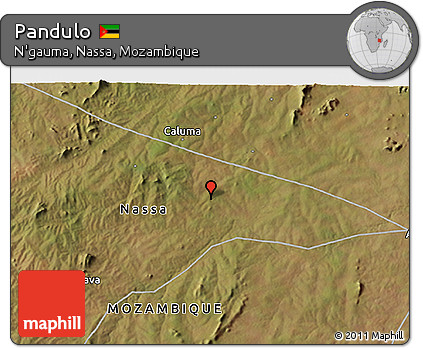 Satellite 3D Map of Pandulo