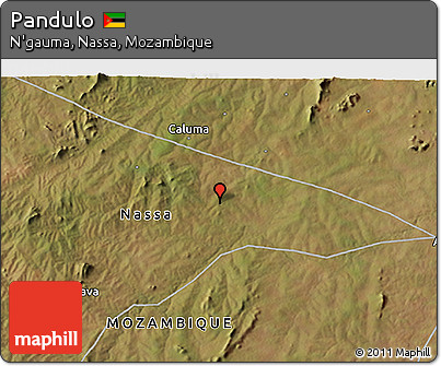 Satellite 3D Map of Pandulo