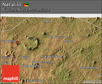 Satellite 3D Map of Netalilo
