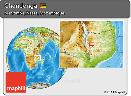 Physical Location Map of Chendenga
