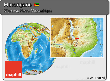 Physical Location Map of Macungane