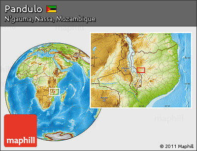 Physical Location Map of Pandulo