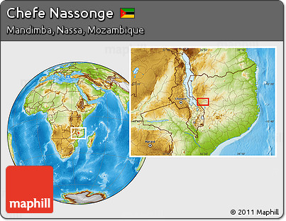 Physical Location Map of Chefe Nassonge