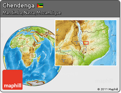 Physical Location Map of Chendenga