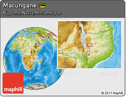 Physical Location Map of Macungane