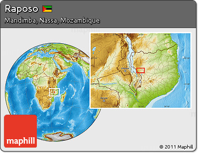 Physical Location Map of Raposo