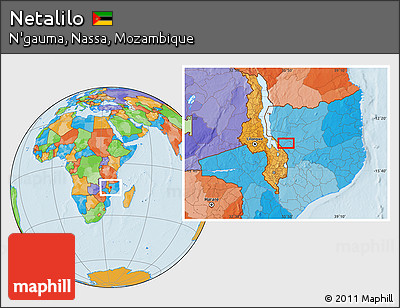 Political Location Map of Netalilo
