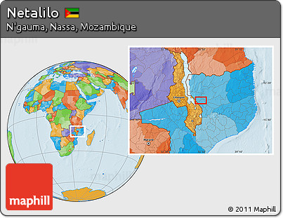 Political Location Map of Netalilo