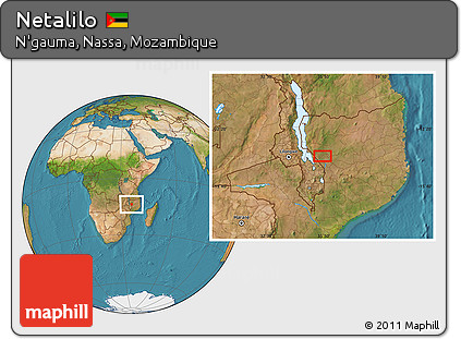 Satellite Location Map of Netalilo