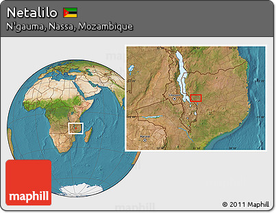 Satellite Location Map of Netalilo