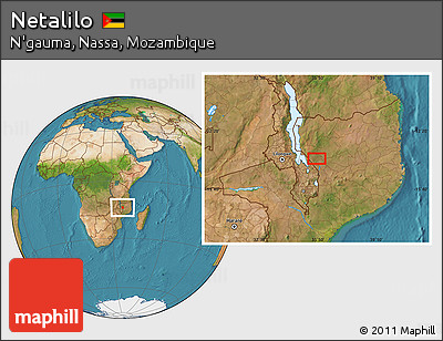Satellite Location Map of Netalilo