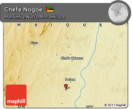 Physical Map of Chefe Nogoè