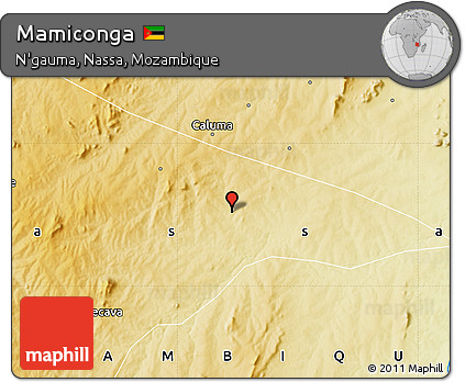 Physical Map of Mamiconga