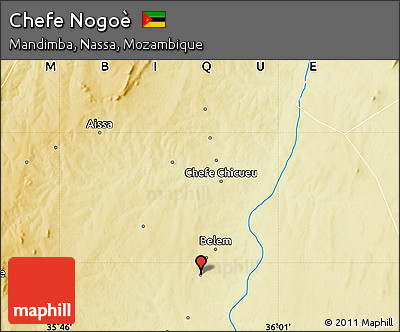 Physical Map of Chefe Nogoè