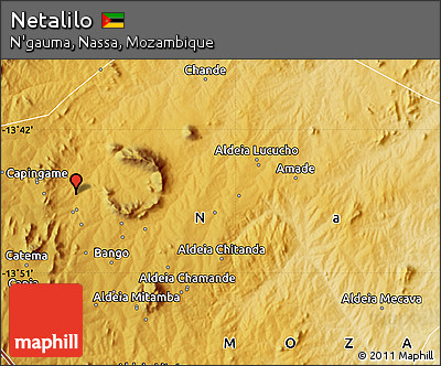 Physical Map of Netalilo