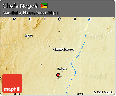 Physical Map of Chefe Nogoè