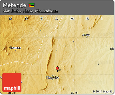 Physical Map of Metende