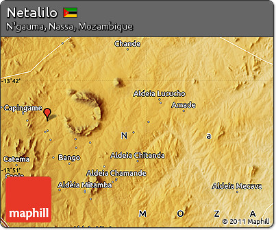 Physical Map of Netalilo