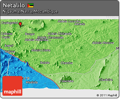 Political Panoramic Map of Netalilo