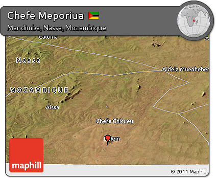 Satellite Panoramic Map of Chefe Meporiua