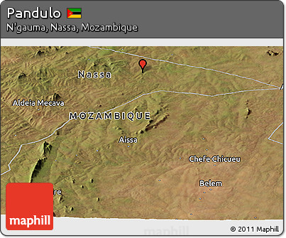 Satellite Panoramic Map of Pandulo