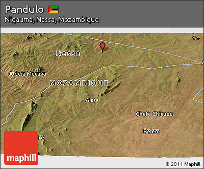 Satellite Panoramic Map of Pandulo