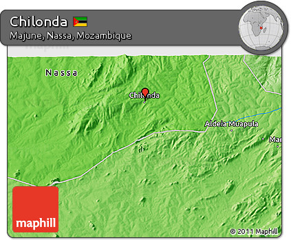 Political 3D Map of Chilonda