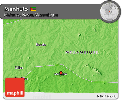 Political 3D Map of Manhulo