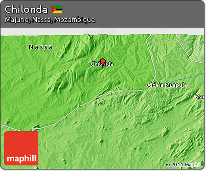 Political 3D Map of Chilonda