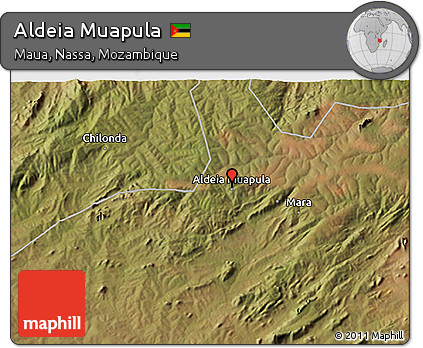 Satellite 3D Map of Aldeia Muapula