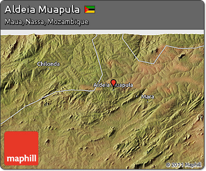 Satellite 3D Map of Aldeia Muapula