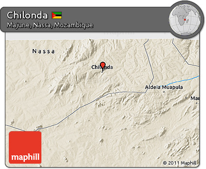 Shaded Relief 3D Map of Chilonda