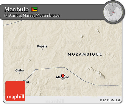 Shaded Relief 3D Map of Manhulo