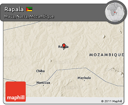 Shaded Relief 3D Map of Rapala